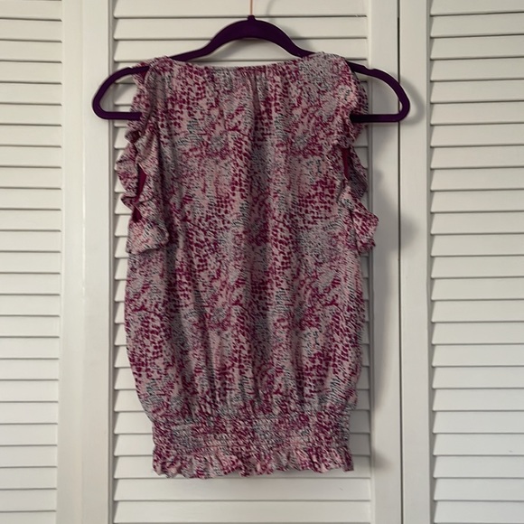 Ramy Brook Pink and White Blouse - Picture 5 of 5